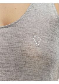 LOLA CASADEMUNT Sukienka codzienna LS2616083 Srebrny Regular Fit. Okazja: na co dzień. Kolor: srebrny. Materiał: syntetyk. Typ sukienki: proste. Styl: casual #2