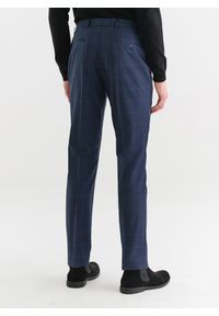 Pako Lorente - PAKO LORENTE – Granatowe spodnie garniturowe z wełną. Kolor: niebieski. Materiał: wełna #9