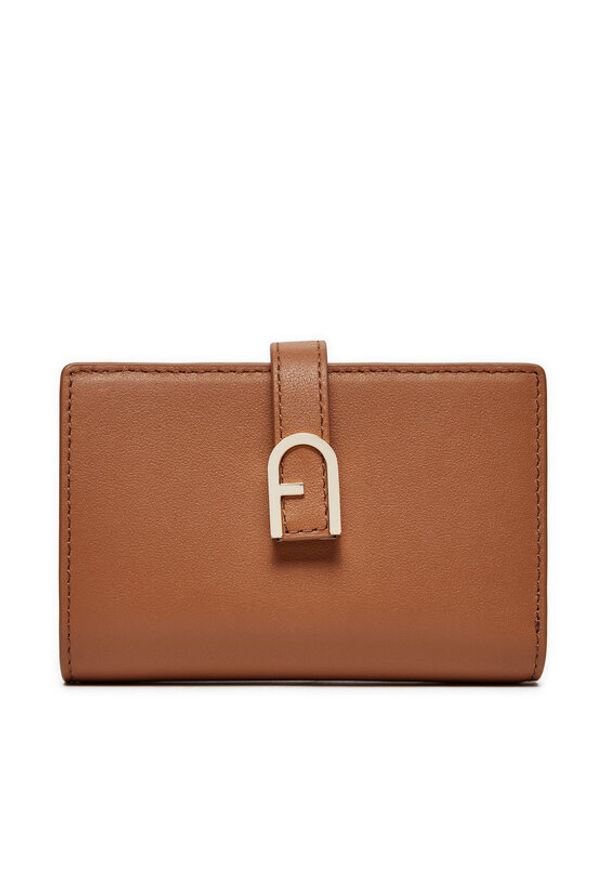 Furla Duży Portfel Damski Flow S Compact Wallet WP00401 BX2045 RY000 Brązowy. Kolor: brązowy. Materiał: skóra