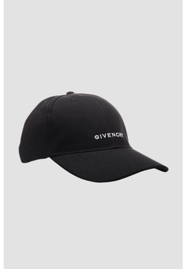 Givenchy - GIVENCHY Czarna czapka z daszkiem Curved. Kolor: czarny