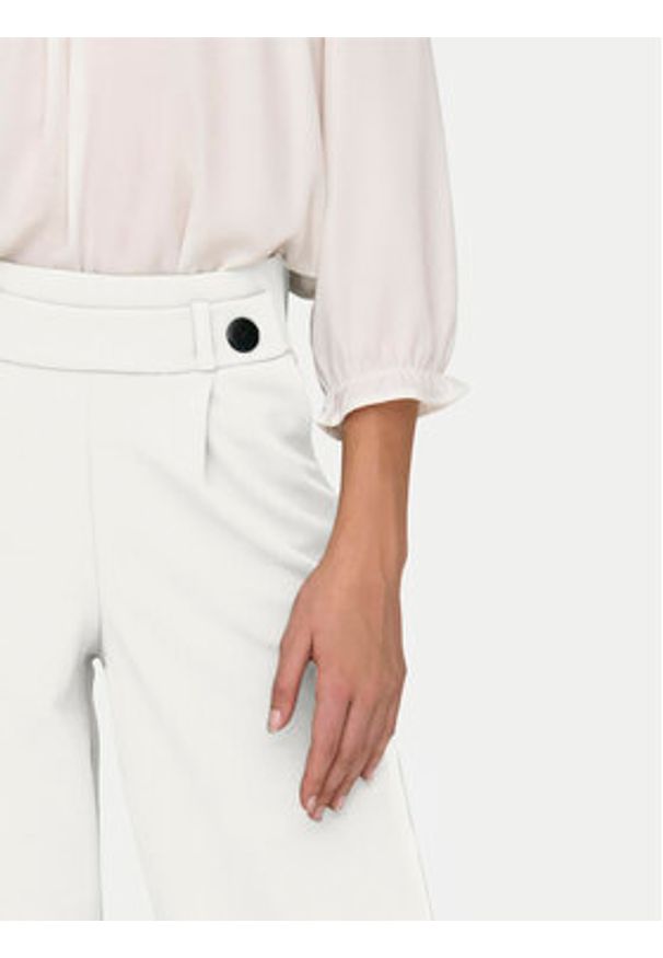 JDY Spodnie materiałowe Geggo 15208430 Biały Wide Leg. Kolor: biały. Materiał: syntetyk