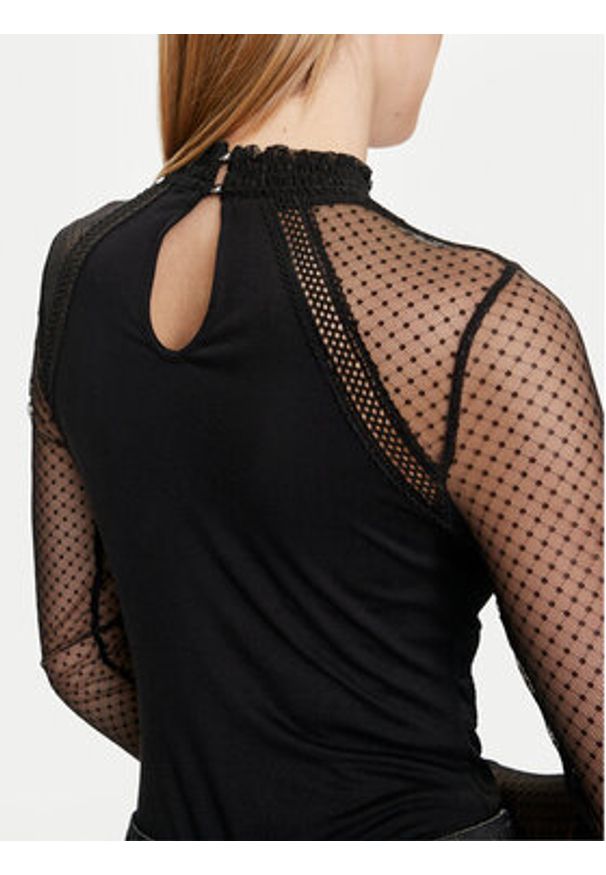 Morgan Body 241-TJULIE Czarny Slim Fit. Kolor: czarny. Materiał: wiskoza
