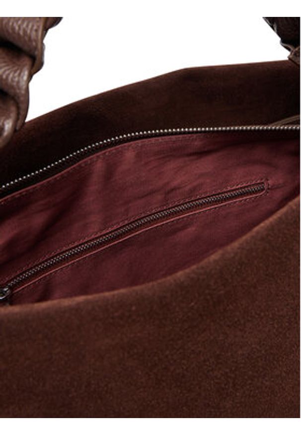 Coccinelle Torebka P6P Boheme Suede Bimaterial E1 P6P 19 02 01 Brązowy. Kolor: brązowy. Materiał: skórzane, zamszowe
