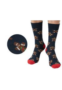 His Story - Skarpetki Bawełniane - Tematyczne - Granatowe, Ciastek. Kolor: niebieski. Materiał: elastan, bawełna, poliamid #2