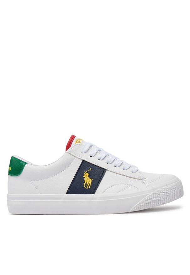 Polo Ralph Lauren Sneakersy RL00564110 J Biały. Kolor: biały. Materiał: skóra