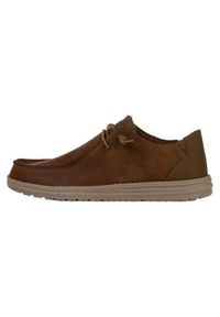 skechers - Buty do chodzenia męskie Skechers Melson Ramilo. Kolor: brązowy. Materiał: guma, tkanina. Sport: turystyka piesza, fitness