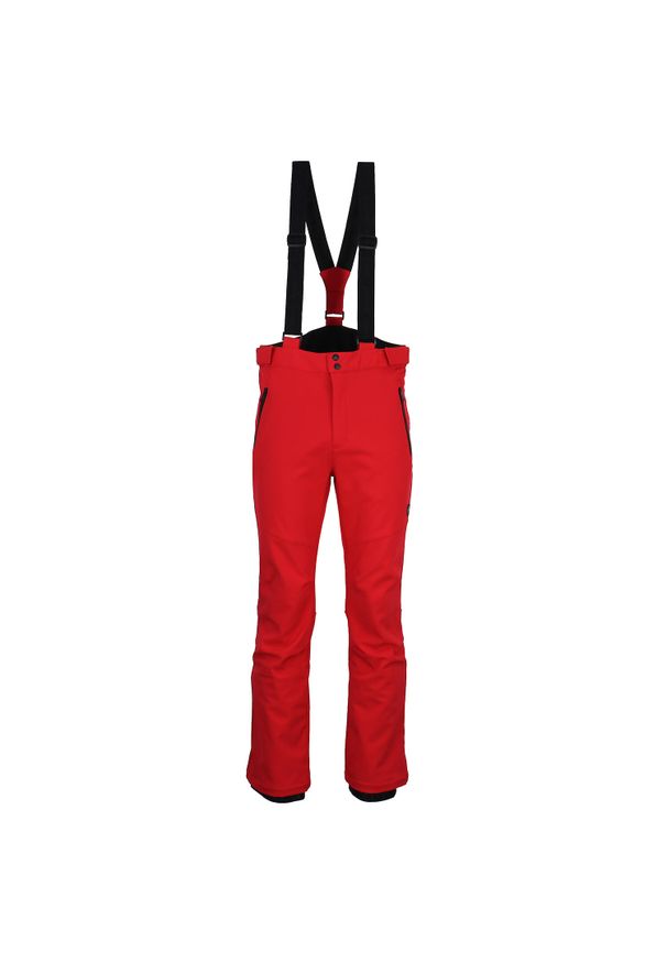 PEAK MOUNTAIN - Spodnie narciarskie softshell Peak Mountain Ceprim. Kolor: czerwony. Materiał: softshell. Sezon: zima. Sport: narciarstwo