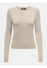 only - ONLY Sweter Venice 15333989 Beżowy Regular Fit. Kolor: beżowy. Materiał: wiskoza #2