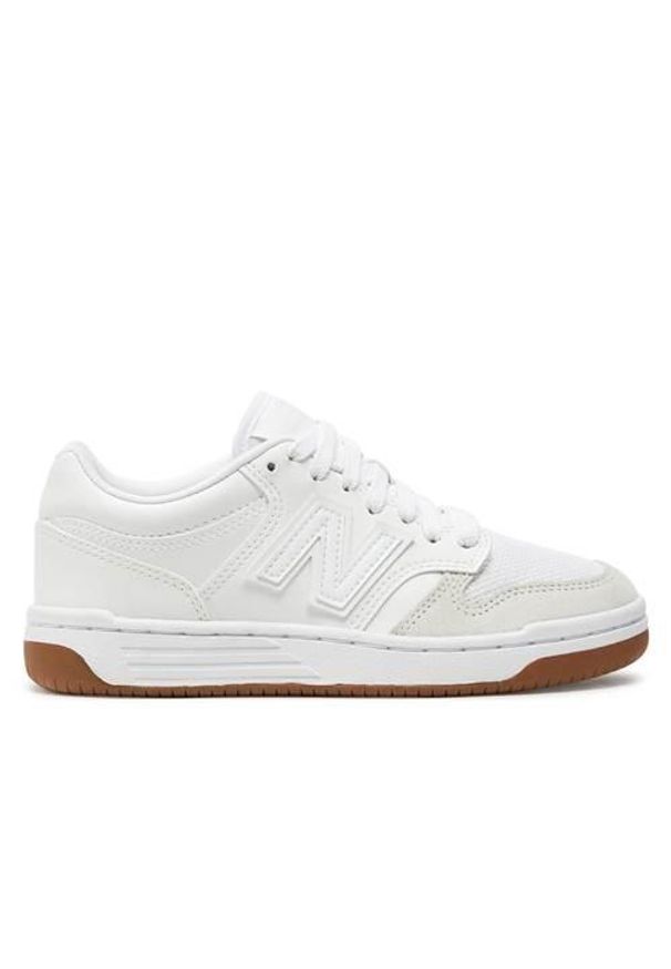 Buty do chodzenia dla dzieci New Balance Nb 480. Zapięcie: sznurówki. Kolor: biały. Materiał: tkanina, materiał, skóra, syntetyk. Szerokość cholewki: normalna. Sport: turystyka piesza