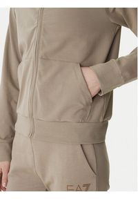 EA7 Emporio Armani Bluza 7W000457 AF13135 Brązowy Regular Fit. Kolor: brązowy. Materiał: bawełna #4