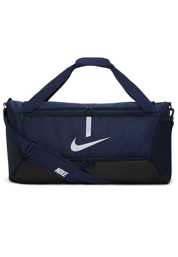 Torba Nike Academy Team CU8090-410 - granatowa. Kolor: niebieski. Materiał: tkanina, poliester. Sport: fitness