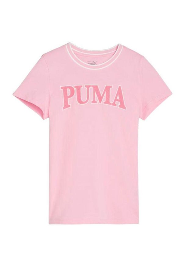 Puma - Koszulka Z Logo Drużyny Dziecięcej/dziecięcej. Kolor: różowy. Sport: turystyka piesza