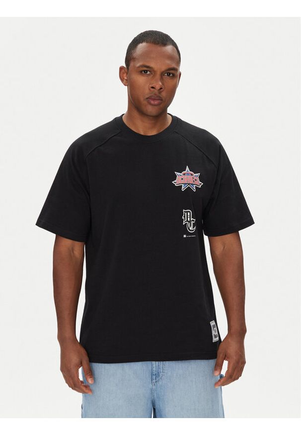 DC Shoes T-Shirt ADYKT03256 Czarny Regular Fit. Kolor: czarny. Materiał: bawełna