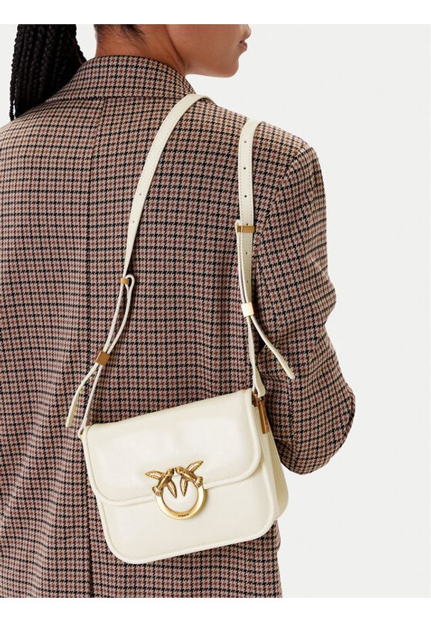 Pinko - PINKO Torebka Love Box Bag Fl Mini PE 25 PLTT 104297 A26J Écru. Materiał: skórzane