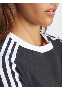 Adidas - adidas T-Shirt 3-Stripes IU2429 Czarny Slim Fit. Kolor: czarny. Materiał: bawełna #2