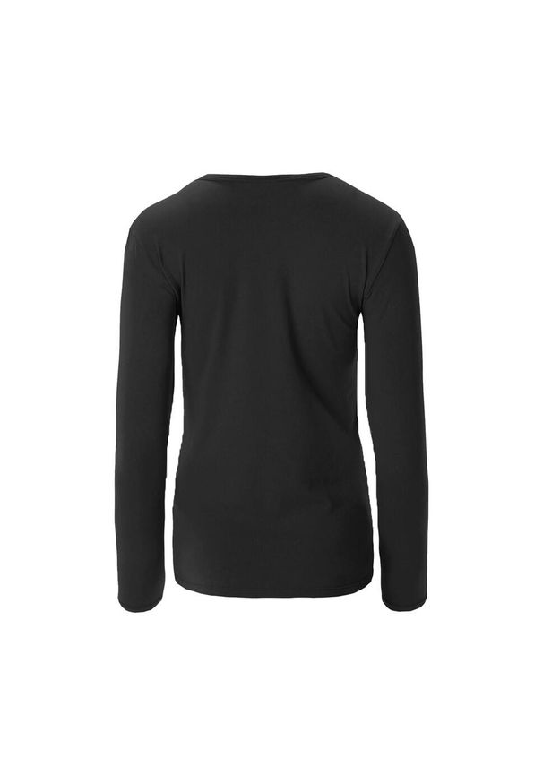 IQ - T-Shirt Z Długim Rękawem Damski Trening Milky. Kolor: czarny. Długość rękawa: długi rękaw. Długość: długie. Sport: fitness