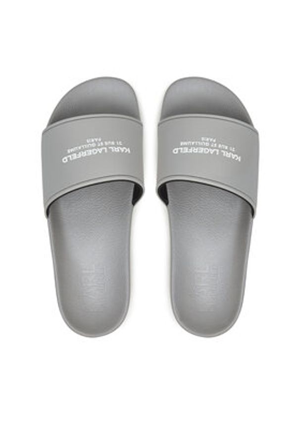 Karl Lagerfeld - KARL LAGERFELD Klapki KL70008A Szary. Kolor: szary