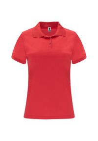 ROLY - Damska Sportowa Koszulka Polo Z Krótkim Rękawem Monzha. Typ kołnierza: polo. Kolor: czerwony. Długość rękawa: krótki rękaw. Długość: krótkie #1