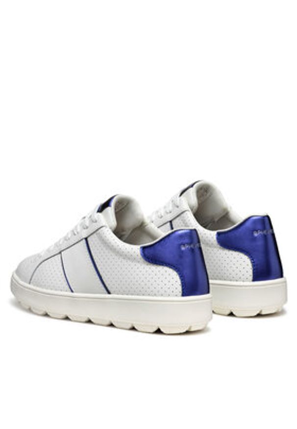 Geox Sneakersy D Spherica Ecub-1 D55WEA 09BBN C0006 Biały. Kolor: biały. Materiał: skóra