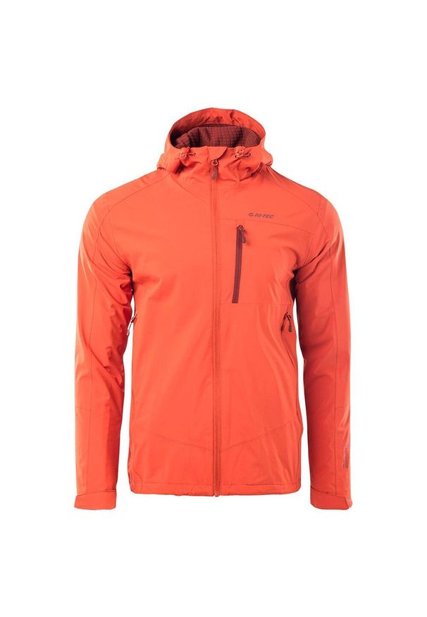 Hi-tec - Męska Kurtka Z Kapturem Toman. Typ kołnierza: kaptur. Kolor: czerwony. Sport: turystyka piesza