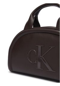 Calvin Klein Torebka Bold Ck Dome Crossbody LV04F3895G Bordowy. Kolor: czerwony. Materiał: skórzane #4
