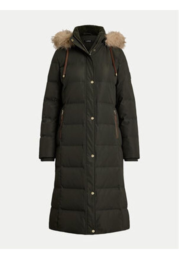 Lauren Ralph Lauren - LAUREN RALPH LAUREN Kurtka puchowa 297957509005 Zielony Regular Fit. Kolor: zielony. Materiał: syntetyk