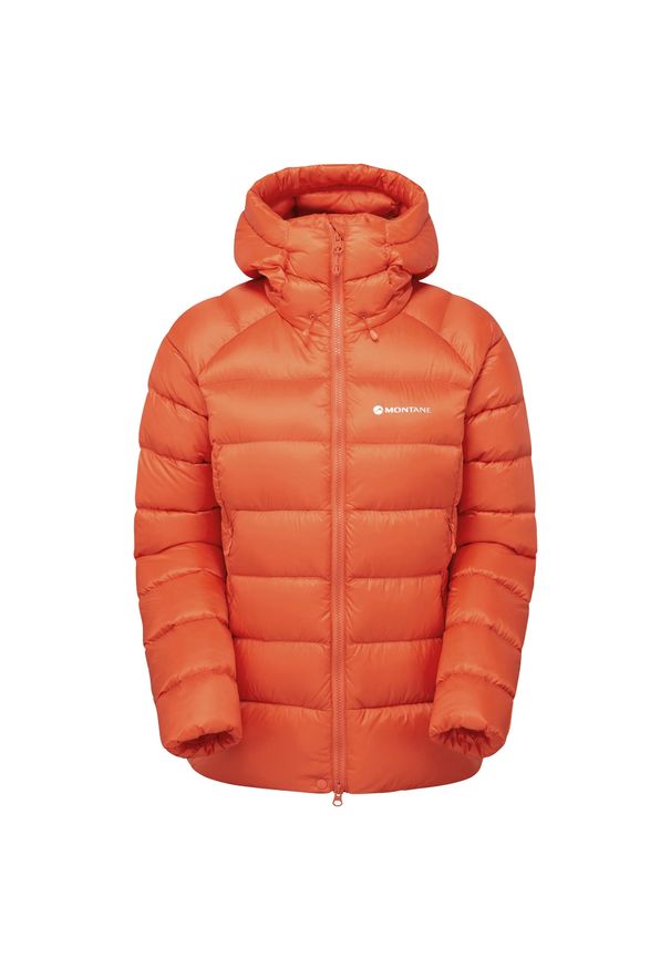 Damska kurtka puchowa Montane WoAnti-Freeze Xt. Kolor: pomarańczowy. Materiał: puch. Sezon: zima. Sport: turystyka piesza