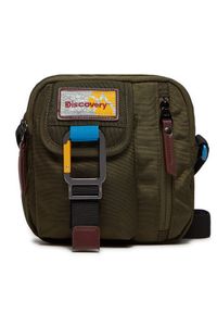 Discovery Saszetka Crossbody D00713.11 Khaki. Kolor: brązowy. Materiał: materiał