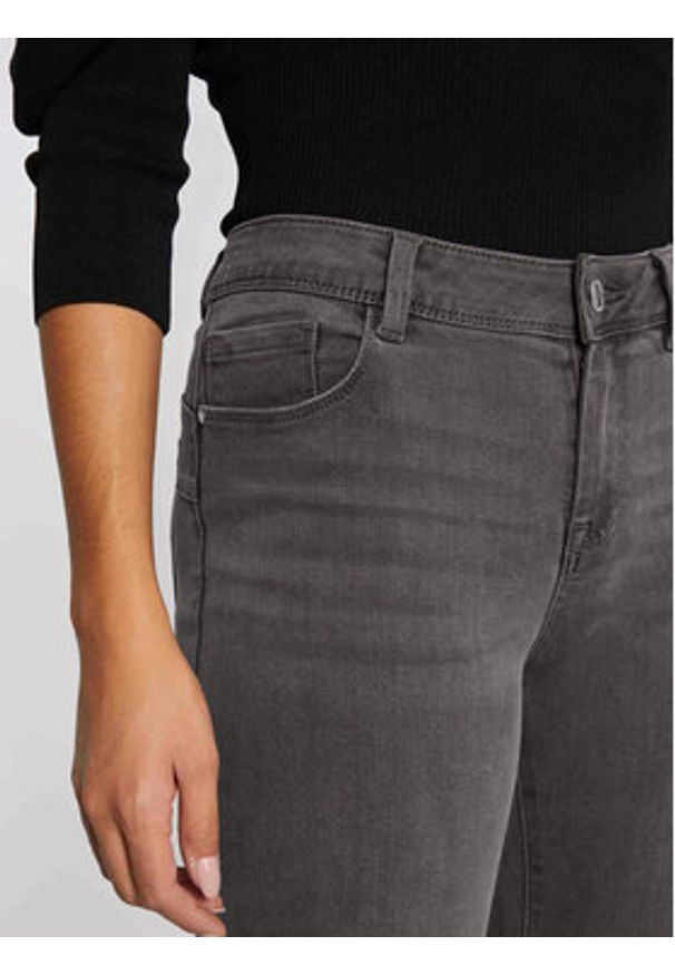 Morgan Jeansy 201-POM.P Szary Slim Fit. Kolor: szary