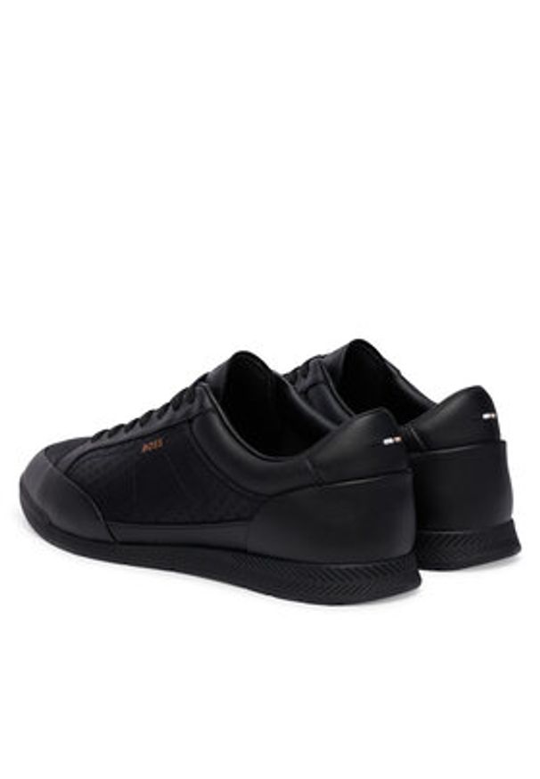 BOSS Sneakersy Nitan 50568501 Czarny. Kolor: czarny. Materiał: skóra