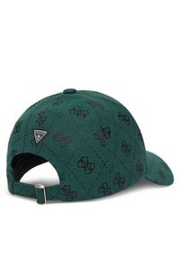 Guess Czapka z daszkiem M5GZ18 WGUE0 Zielony. Kolor: zielony. Materiał: bawełna, materiał