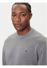 Calvin Klein Jeans Sweter LV04RC309G Szary Regular Fit. Kolor: szary. Materiał: bawełna #2