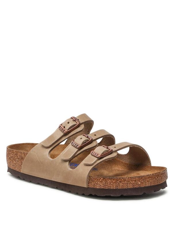 Klapki Birkenstock. Kolor: beżowy