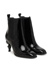 Karl Lagerfeld - KARL LAGERFELD Botki Nft Heel KL39146 Czarny. Kolor: czarny. Materiał: skóra #6