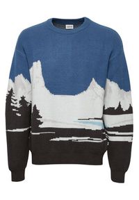 !SOLID - Solid Sweter 21108047 Niebieski Regular Fit. Kolor: niebieski. Materiał: syntetyk #4