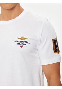 Aeronautica Militare T-Shirt 241TS2230J592 Écru Regular Fit. Materiał: bawełna