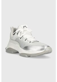 Steve Madden sneakersy Medallion kolor biały SM19000039. Nosek buta: okrągły. Zapięcie: sznurówki. Kolor: biały. Materiał: materiał. Obcas: na platformie #3