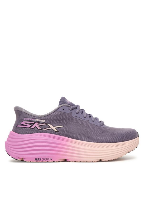 skechers - Skechers Buty do biegania Max Cushioning Endeavour 129473/PUR Fioletowy. Kolor: fioletowy. Materiał: materiał