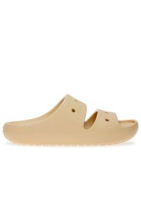 Klapki Crocs Classic V2 209403-2DS - brązowe. Kolor: brązowy. Materiał: materiał. Sezon: lato. Obcas: na platformie