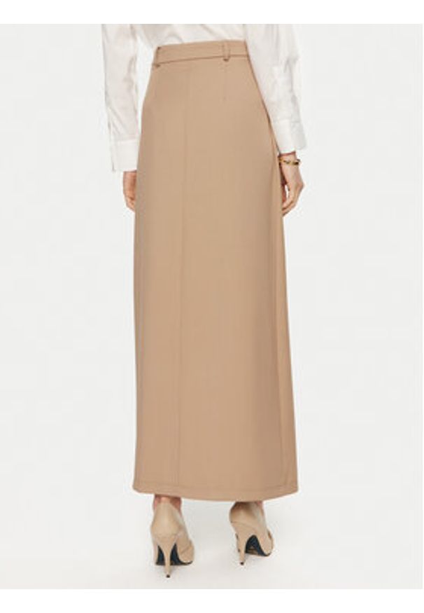 Artigli - ARTIGLI Spódnica midi ACGO000665 Beżowy Regular Fit. Kolor: beżowy. Materiał: syntetyk