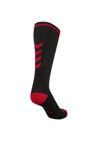 Skarpety sportowe dla dorosłych Hummel Elite Indoor Sock High. Kolor: czerwony, wielokolorowy, czarny