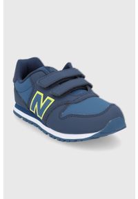 New Balance Buty dziecięce PV500WNN kolor granatowy. Zapięcie: rzepy. Kolor: niebieski. Materiał: guma #5