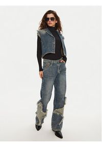 One Teaspoon Jeansy 26510 Niebieski Wide Leg. Kolor: niebieski