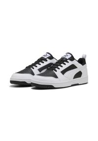 Puma - Sneakersy Rebound V6 Low PUMA Black White. Kolor: czarny, biały, wielokolorowy. Sport: turystyka piesza, koszykówka