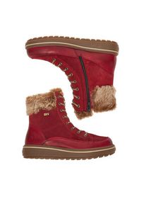 Remonte Trzewiki CEO-D0U78-35 Czerwony. Kolor: czerwony. Materiał: skóra, zamsz #6