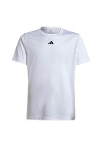 Adidas - Koszulka Train Essentials Logo Regular Fit Kids. Kolor: biały, wielokolorowy, czarny. Materiał: materiał #2