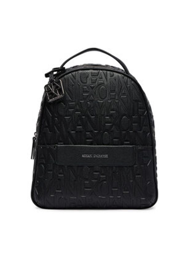Armani Exchange Plecak XW002234 AF15774 UC001 Czarny. Kolor: czarny. Materiał: skóra