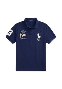 Polo Ralph Lauren Polo 710B21921001 Granatowy Regular Fit. Typ kołnierza: polo. Kolor: niebieski. Materiał: bawełna #4