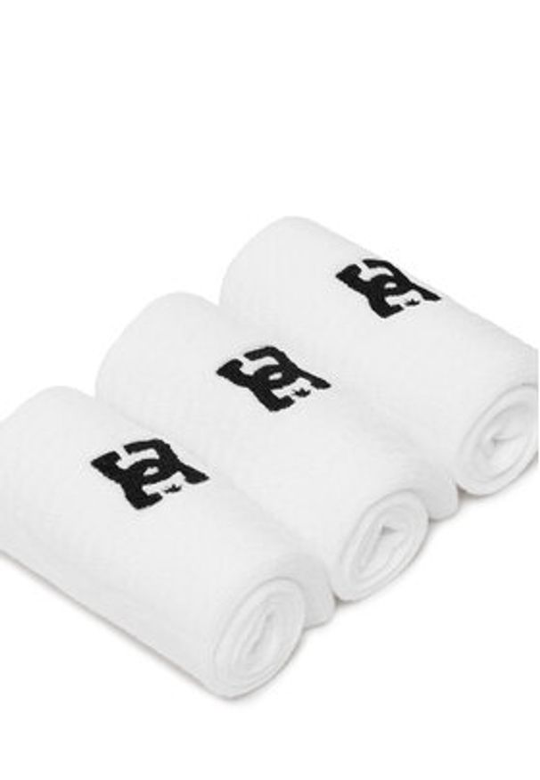 DC Skarpety długie AS_DC_01Z_SS25 (3-PACK) Biały. Kolor: biały. Materiał: materiał, bawełna
