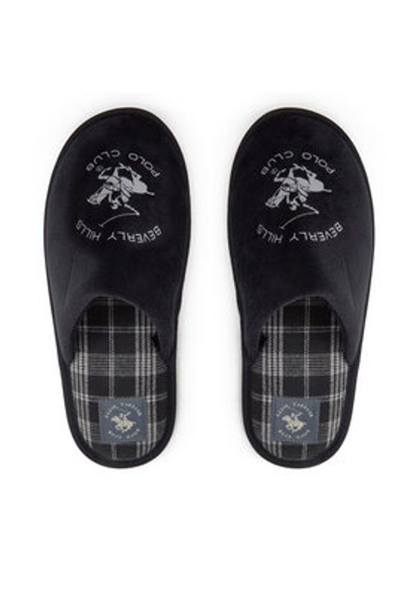 Beverly Hills Polo Club Kapcie P4194525 Czarny. Kolor: czarny. Materiał: materiał